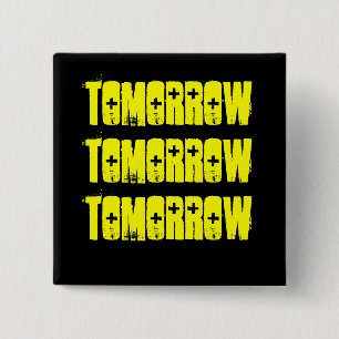 Bóton Quadrado 5.08cm Séries McBeth de Tomorrow-The Shakespeare