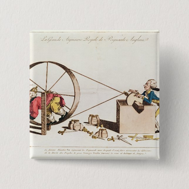 Bóton Quadrado 5.08cm Serviço Sharpening real (Frente)