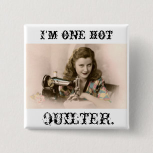 Bóton Quadrado 5.08cm sewing bonito da mulher do botão quente do quilte