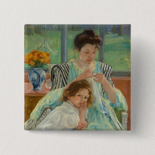 Bóton Quadrado 5.08cm Sewing novo da mãe