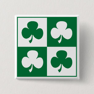 Bóton Quadrado 5.08cm Shamrock