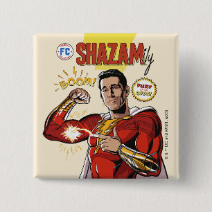 Bóton Quadrado 5.08cm SHAZAM! Fury of the Gods Cobrir SHAZAMily Comic