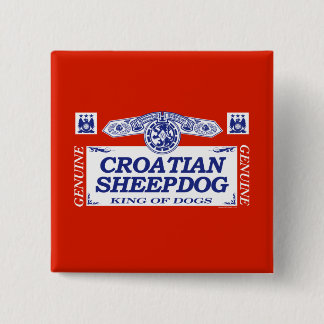 Bóton Quadrado 5.08cm Sheepdog croata