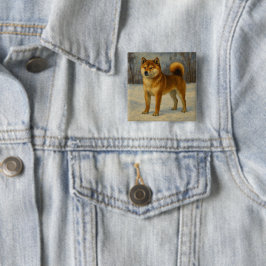 Bóton Quadrado 5.08cm Shiba Inu