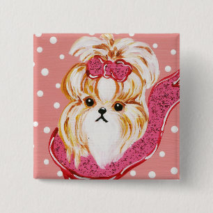 BÓTON QUADRADO 5.08CM SHIH TZU