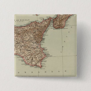 Bóton Quadrado 5.08cm Sicília, Sardenha