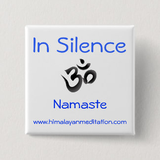 Bóton Quadrado 5.08cm Silêncio