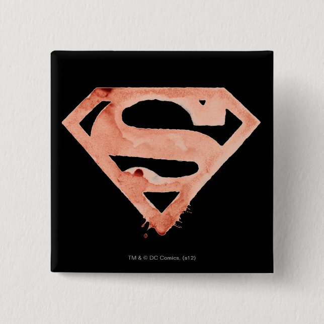 Bóton Quadrado 5.08cm Símbolo S do Café - Vermelho (Frente)