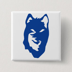Bóton Quadrado 5.08cm Símbolo Wolf