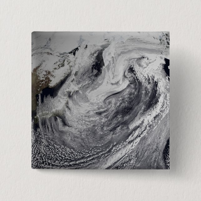 Bóton Quadrado 5.08cm Simulação em nuvem de um dia solteiro (Frente)