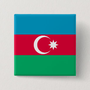 Bóton Quadrado 5.08cm Sinalizador Azerbaijão
