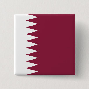 Bóton Quadrado 5.08cm Sinalizador do Qatar