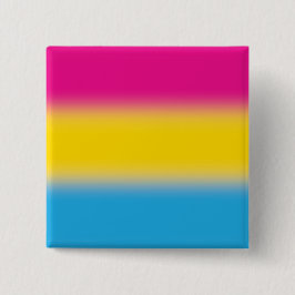 Bóton Quadrado 5.08cm Sinalizador Gradiente do Orgulho Pansexual - Sinal