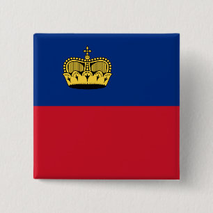 Bóton Quadrado 5.08cm Sinalizador Liechtenstein