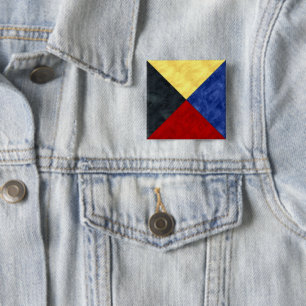 Bóton Quadrado 5.08cm Sinalizador Marítimo de Sinal Náutico de Cores Aqu