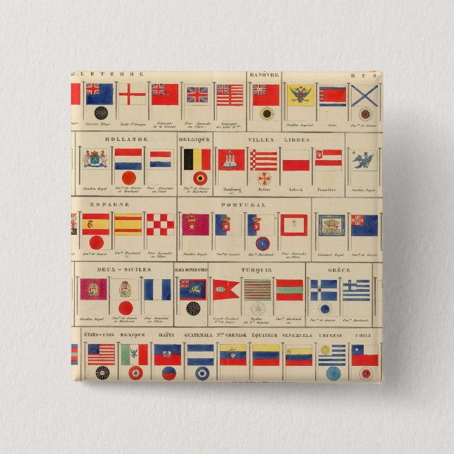 Bóton Quadrado 5.08cm Sinalizadores, Crachás (Frente)