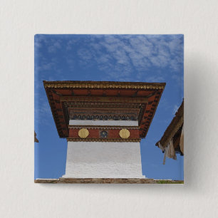 Bóton Quadrado 5.08cm Sindokha Dzong, Dochu La Passagem