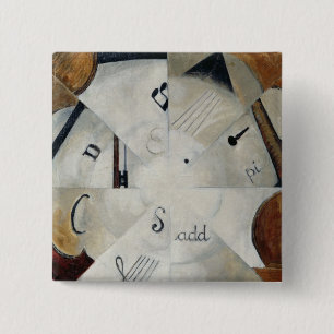 Bóton Quadrado 5.08cm Sinfonia, 1915