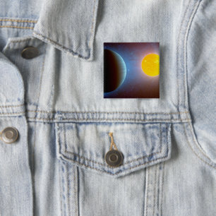 Bóton Quadrado 5.08cm Sistema Kepler-10 Star.