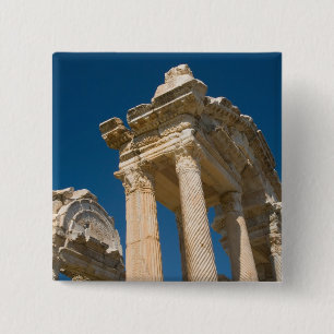 Bóton Quadrado 5.08cm Sítio Arqueológico Romano de Afrodísias na Turquia