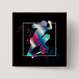 Bóton Quadrado 5.08cm Skateboarder