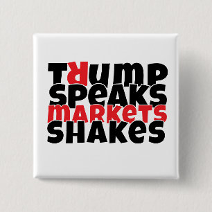Bóton Quadrado 5.08cm Slogan do protesto anti-trump