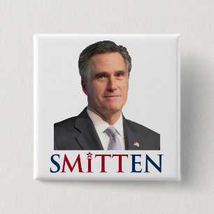 Bóton Quadrado 5.08cm SMITTEN pelo botão de MITT ROMNEY