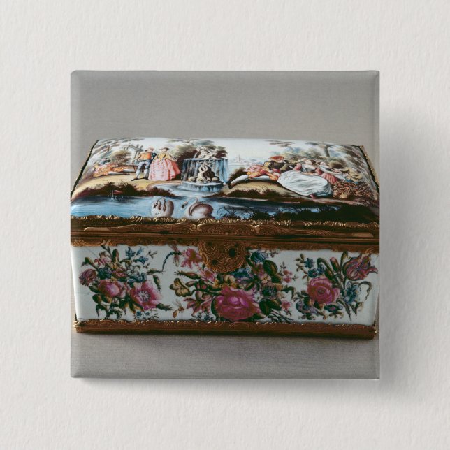 Bóton Quadrado 5.08cm Snuffbox, c.1750 (Frente)