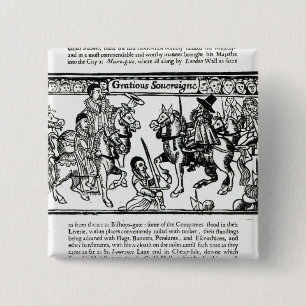 Bóton Quadrado 5.08cm Soberano gracioso, c.1631