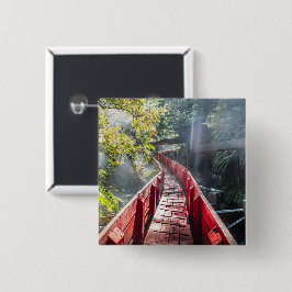 Bóton Quadrado 5.08cm Sol nos Termas Geometricas, Conaripe, Chile