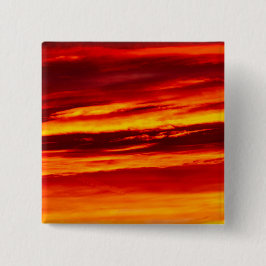 Bóton Quadrado 5.08cm Sol vermelho brilhante