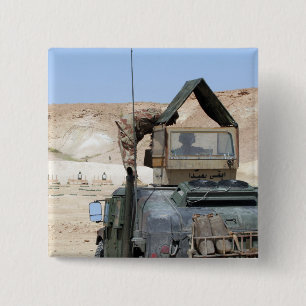 Bóton Quadrado 5.08cm Soldado instrui soldado iraquiano