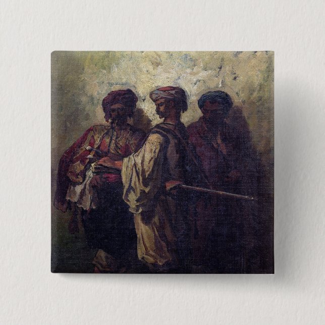 Bóton Quadrado 5.08cm Soldados búlgaros (Frente)