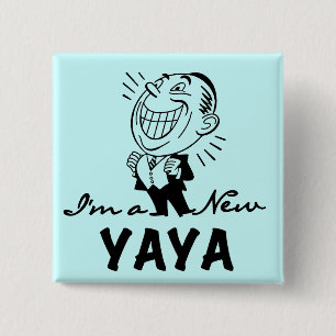 Bóton Quadrado 5.08cm Sorria de Camisetas e presentes de Nova Yaya