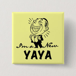 Bóton Quadrado 5.08cm Sorria de Camisetas e presentes de Nova Yaya