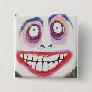 Bóton Quadrado 5.08cm sorriso do olho