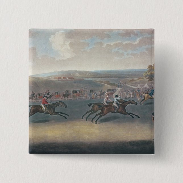 Bóton Quadrado 5.08cm Sorteio de Derby, 1791/2 (Frente)