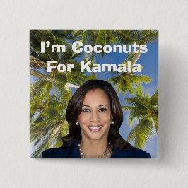 Bóton Quadrado 5.08cm Sou Coconuts for Kamala