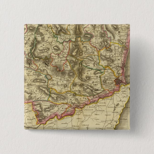 Bóton Quadrado 5.08cm South Aberdeen, Banff (Frente)