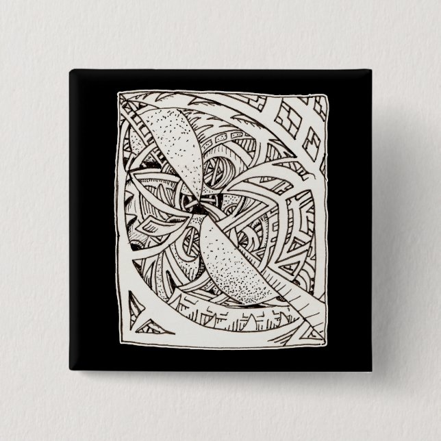 Bóton Quadrado 5.08cm Splicado (Frente)