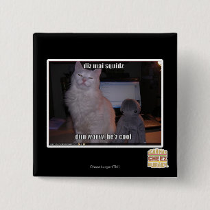 Bóton Quadrado 5.08cm squidz do MAI do diz