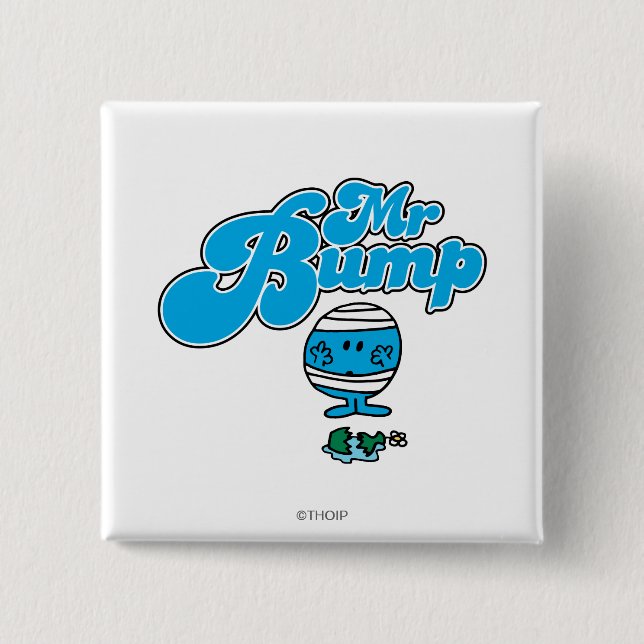 Bóton Quadrado 5.08cm Sr. Bump | Vaso partido (Frente)