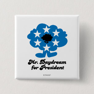 Bóton Quadrado 5.08cm Sr. Daydream Para presidente
