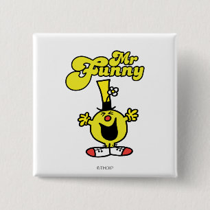 Bóton Quadrado 5.08cm Sr. Engraçado Laughing Histérico