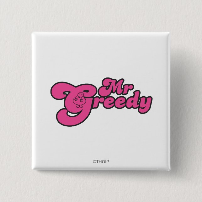 Bóton Quadrado 5.08cm Sr. Greedy Rrest No G (Frente)