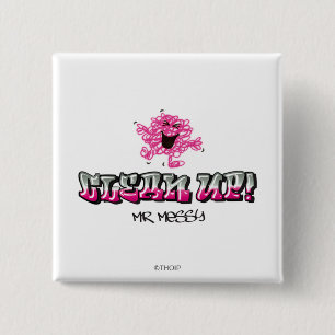 Bóton Quadrado 5.08cm Sr. Messy Diz Limpar