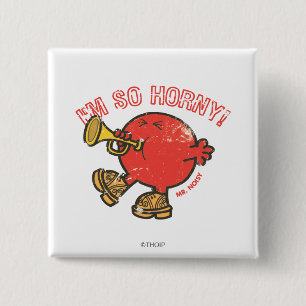 Bóton Quadrado 5.08cm Sr. Noisy Totando Seu Corno