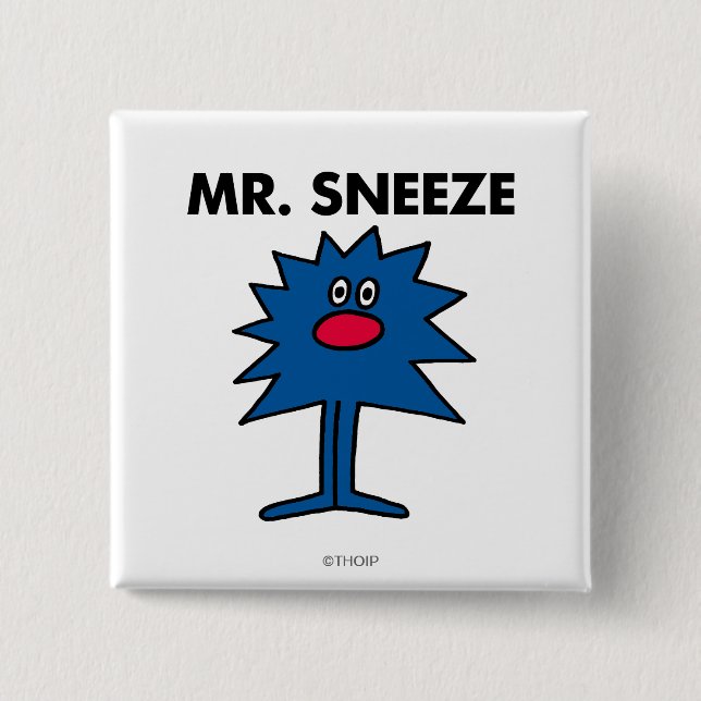 Bóton Quadrado 5.08cm Sr. Sneeze | Corpo Corpo Cortado (Frente)