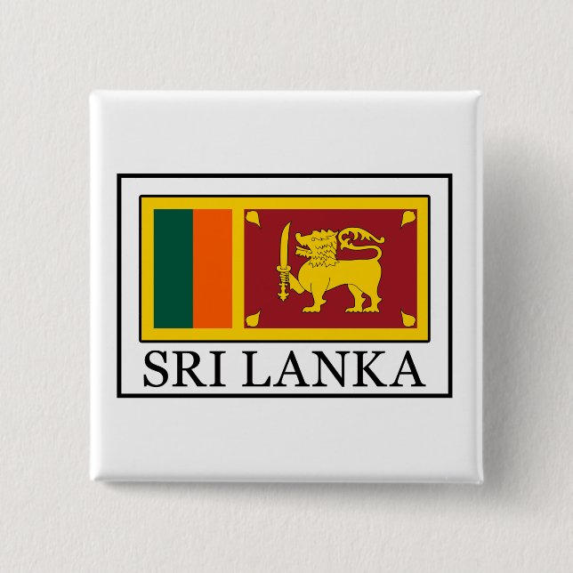 Bóton Quadrado 5.08cm Sri Lanka (Frente)