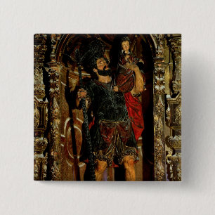 Bóton Quadrado 5.08cm St Christopher, 1597